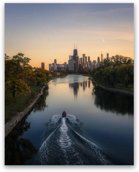 Serenity on Water Fine Art Metal Print