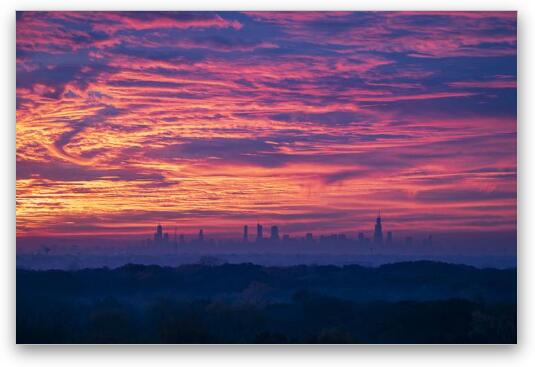 Sky on Fire Fine Art Metal Print