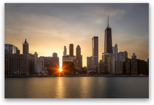 Spring Equinox in Chicago Fine Art Metal Print