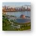 Adler Planetarium and Chicago Skyline Dawn Panoramic Metal Prints