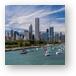 Chicago Skyline Daytime Panoramic Metal Prints