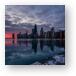 Chicago Winter Sunrise Metal Prints