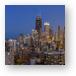 Chicago's Streeterville at Dusk Panoramic Metal Prints