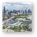 Soldier Field and Chicago Skyline Metal Prints