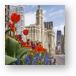 Spring Flowers Along Michigan Ave Chicago Metal Prints