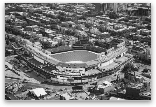 Wrigley Field - Home of the Chicago Cubs Fine Art Metal Print