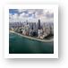 Chicago Gold Coast Aerial Panoramic Art Prints