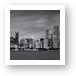 Chicago Skyline at Night - Black & White Panoramic Art Prints