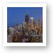 Chicago's Streeterville at Dusk Panoramic Art Prints