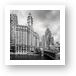 Wrigley Building Chicago Black and White Art Prints